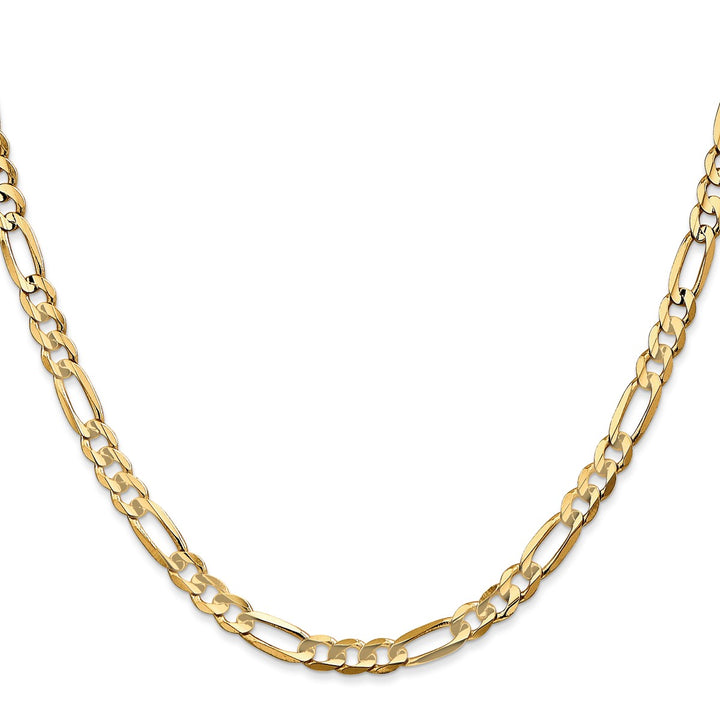 Gold 4.5mm Figaro Chain, 22"