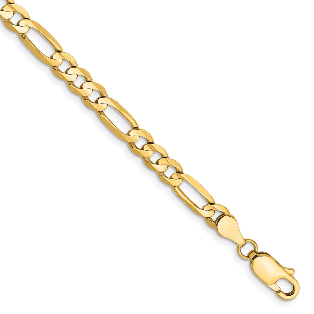Gold 4.5mm Figaro Chain, 7