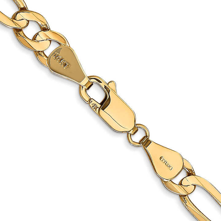 Gold 5.5mm Figaro Chain, 22"