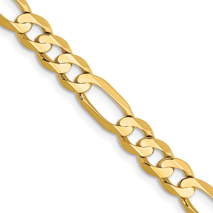Gold 5.5mm Figaro Chain, 22"