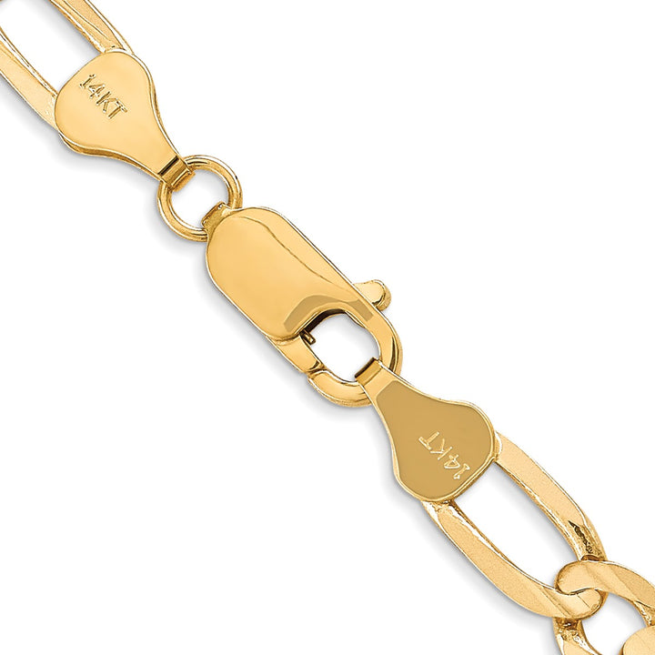 Gold 6mm Figaro Chain, 22"