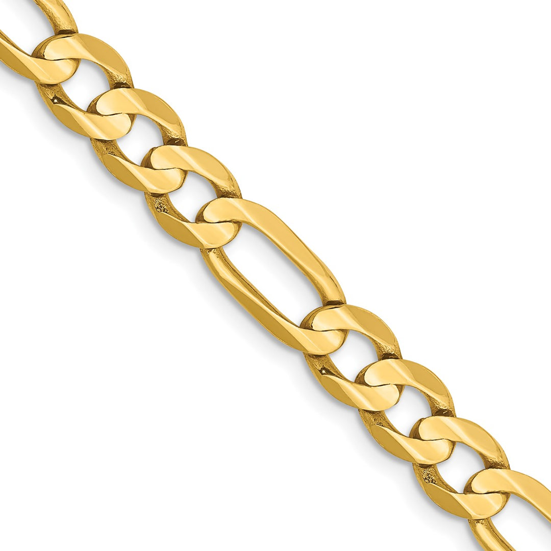 Gold 6mm Figaro Chain, 24"
