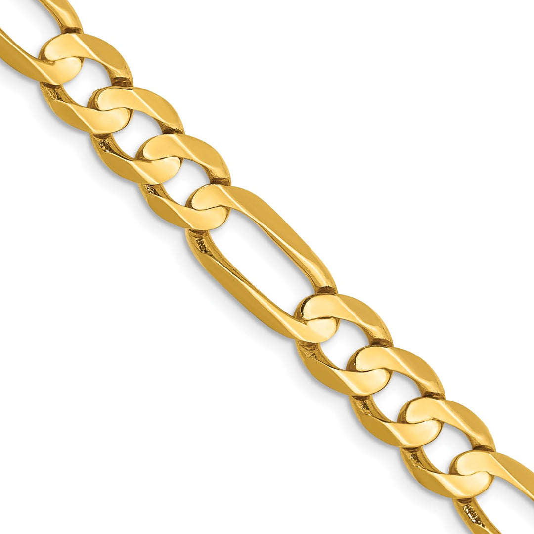 Gold 6.75mm Figaro Chain, 20"