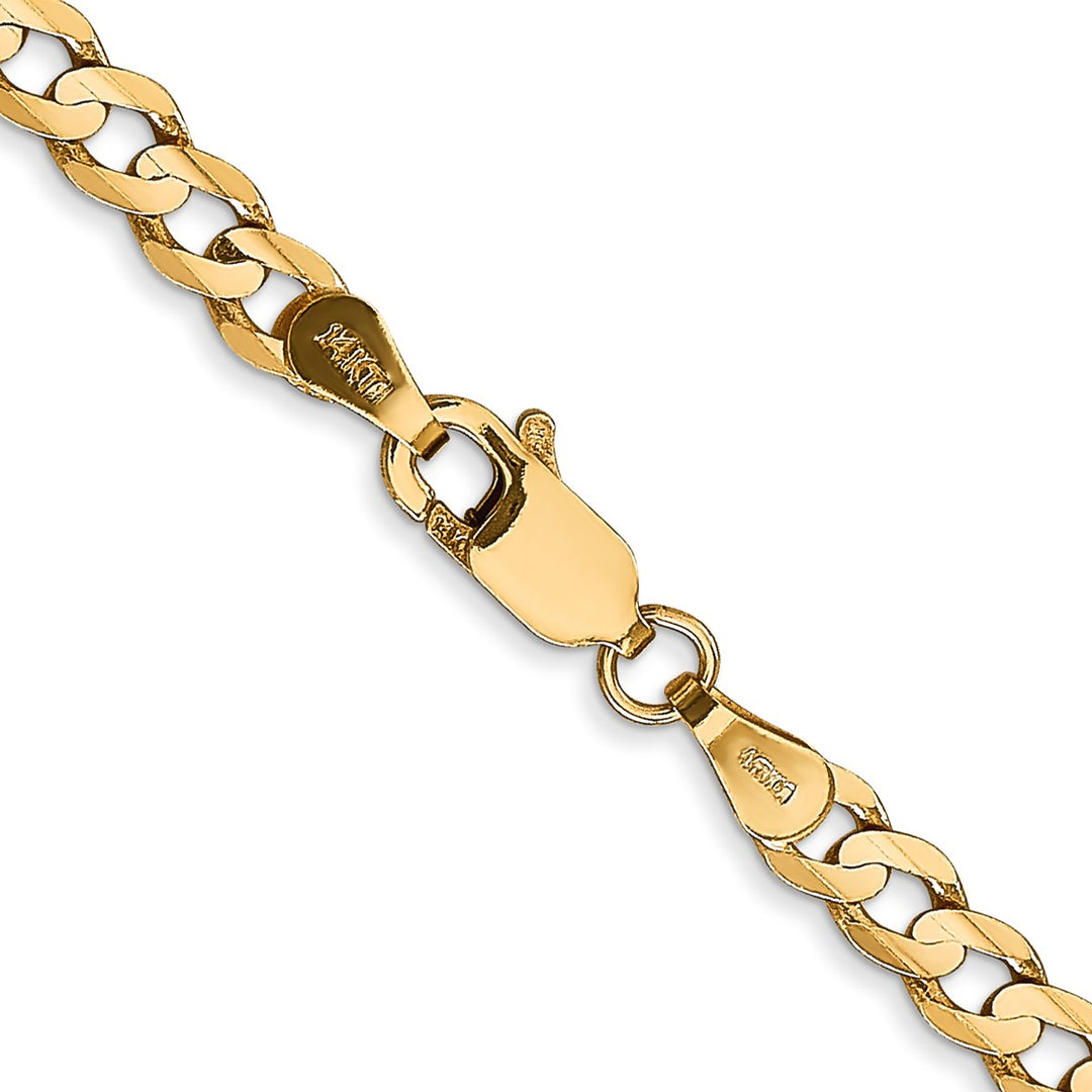 Gold 3.8mm Curb Chain, 16
