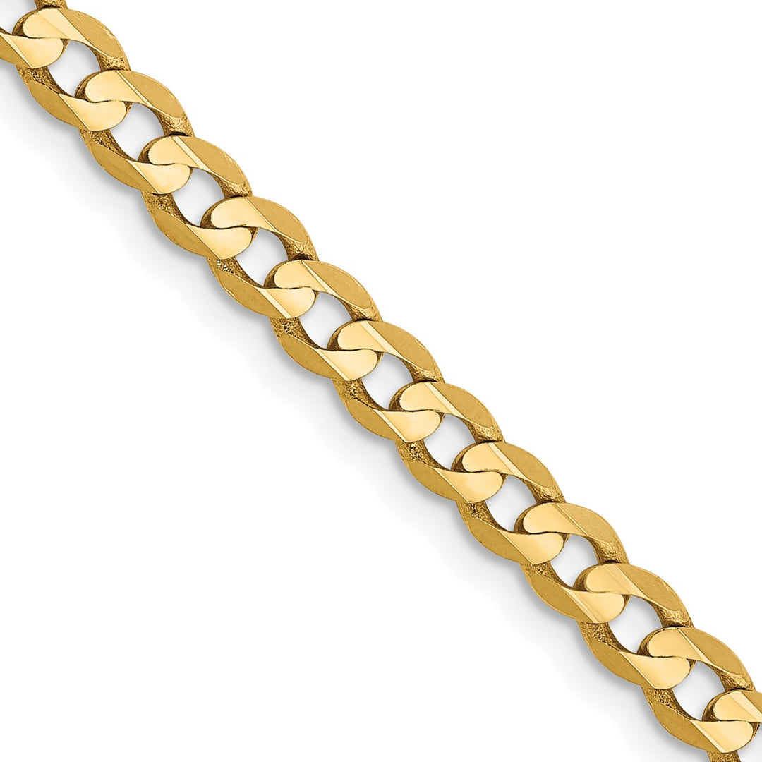 Gold 3.8mm Curb Chain, 20"