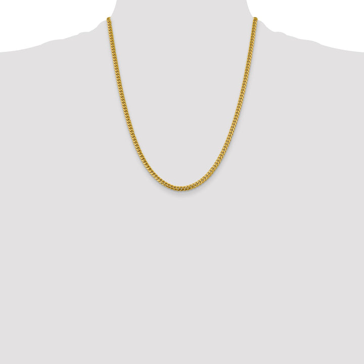 Gold 4.25mm Cuban Chain, 22"