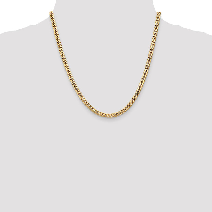 Gold 4.3mm Cuban Chain, 20"