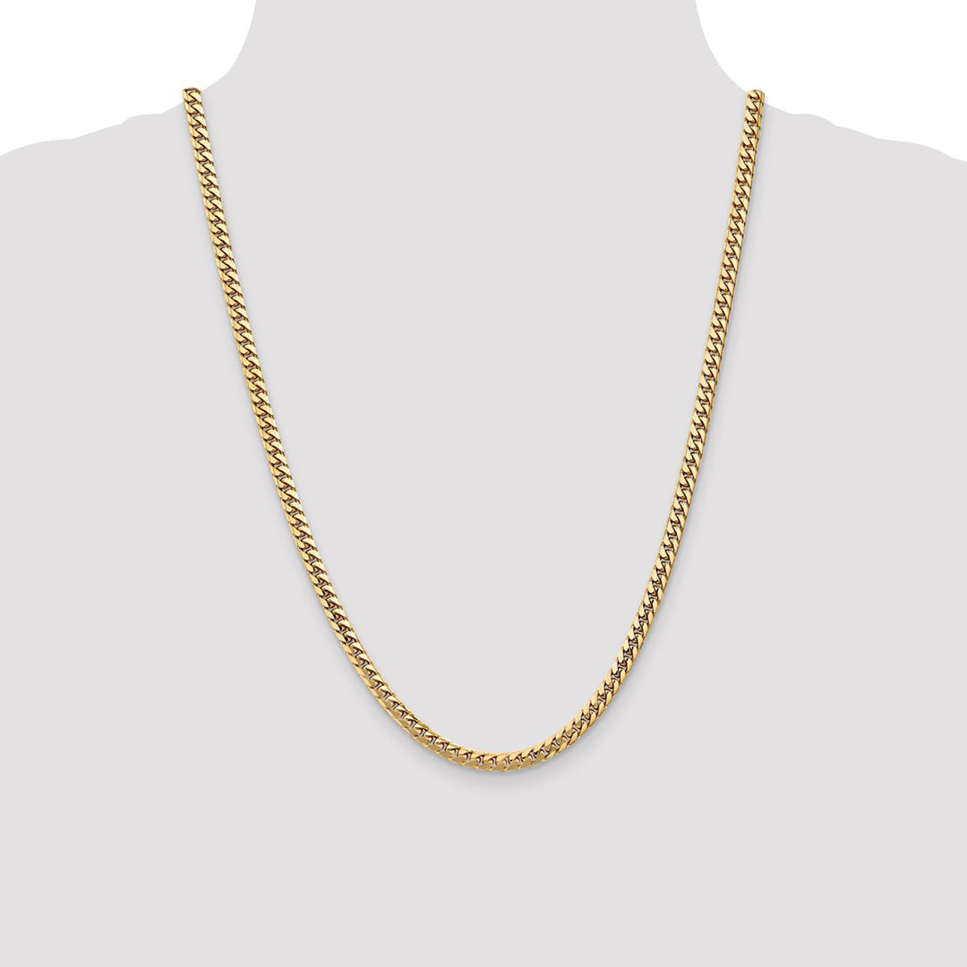 Gold 4.3mm Cuban Chain, 24