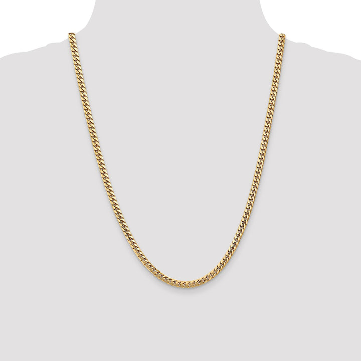 Gold 4.3mm Cuban Chain, 24"