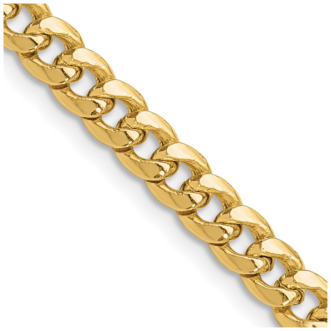 Gold 4.3mm Cuban Chain, 24"