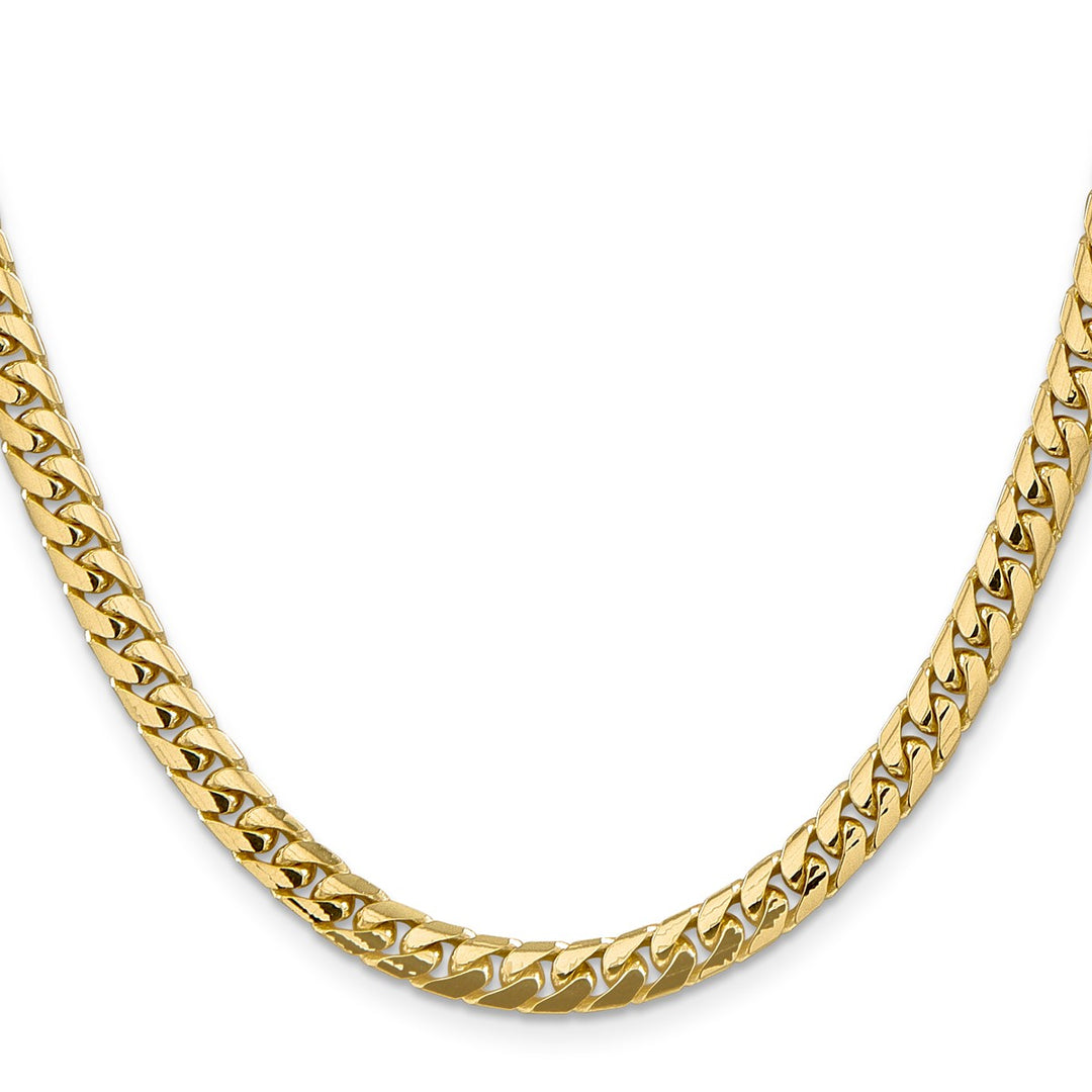Gold 5.5mm Cuban Chain, 18