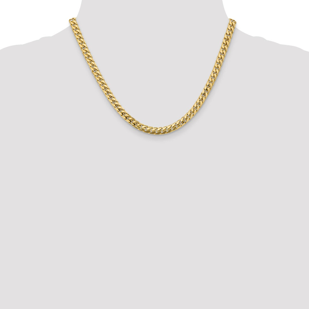 Gold 5.5mm Cuban Chain, 18