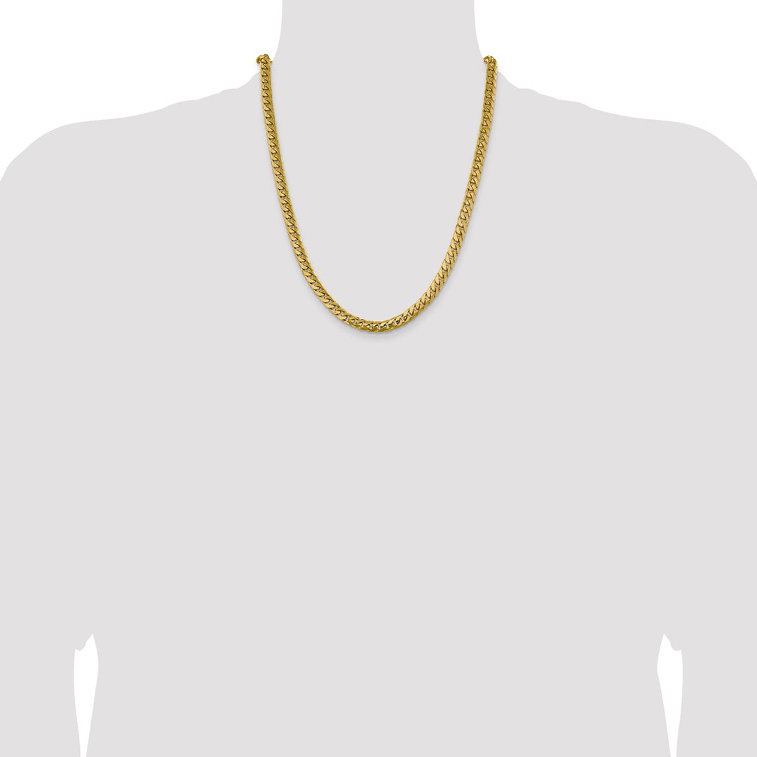 Gold 6.25mm Cuban Chain, 22