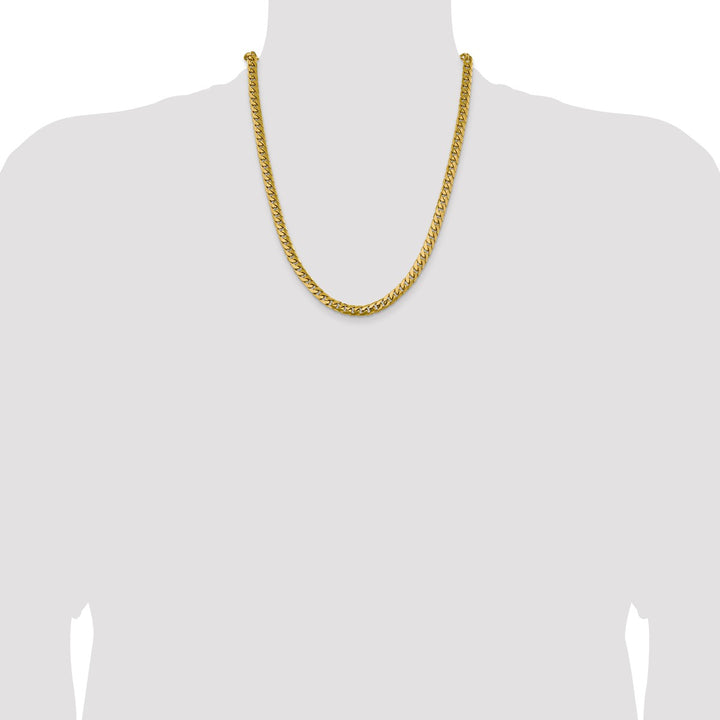 Gold 6.25mm Cuban Chain, 22"