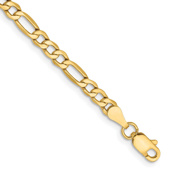Gold 3.5mm Figaro Chain, 8"
