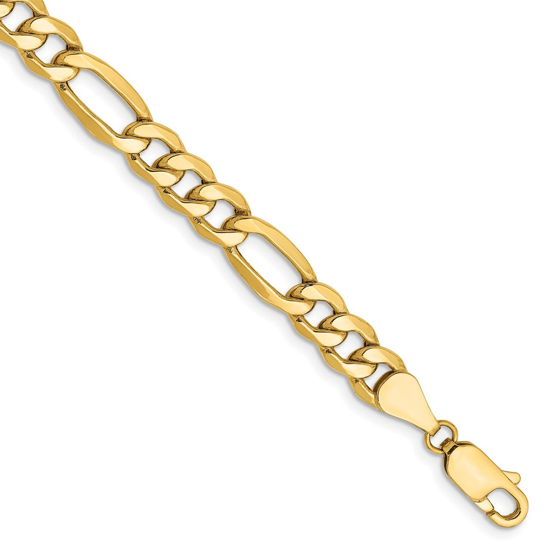 Gold 6.25mm Figaro Chain, 8"
