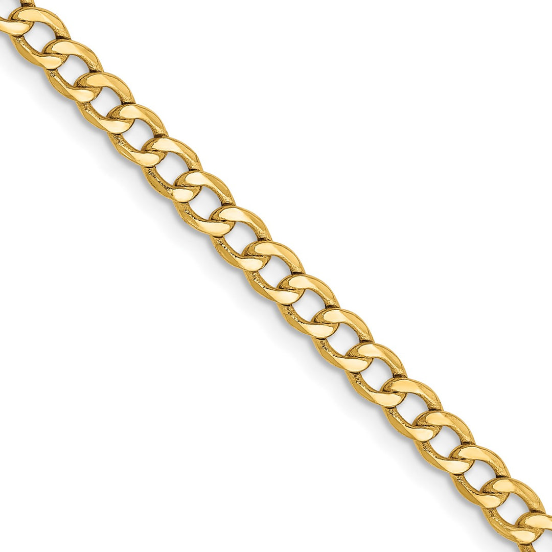 Gold 2.85mm Curb Chain, 24"