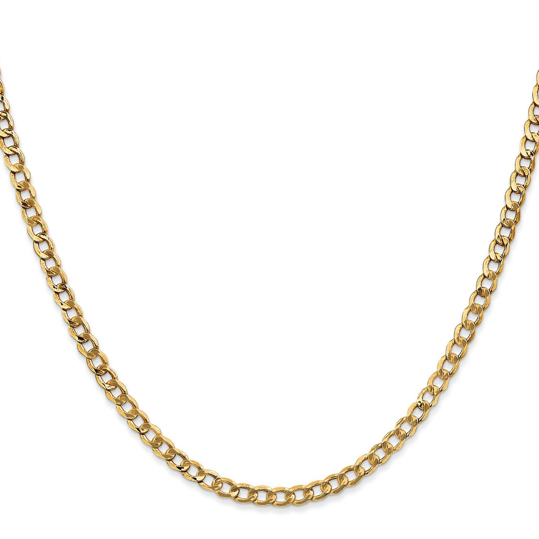 Gold 3.35mm Curb Chain, 20