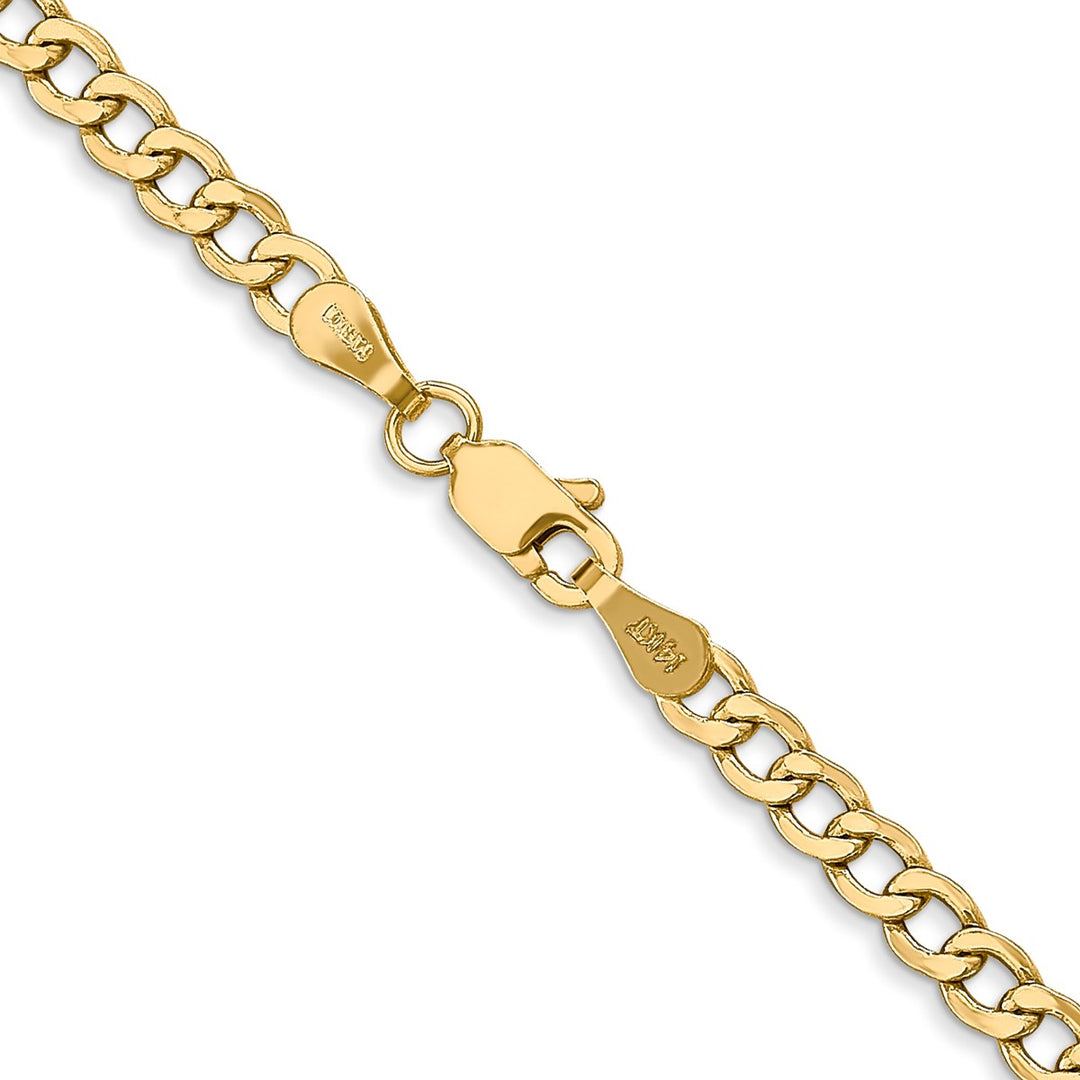 Gold 3.35mm Curb Chain, 20
