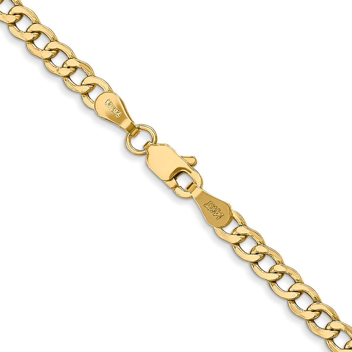 Gold 3.35mm Curb Chain, 20"