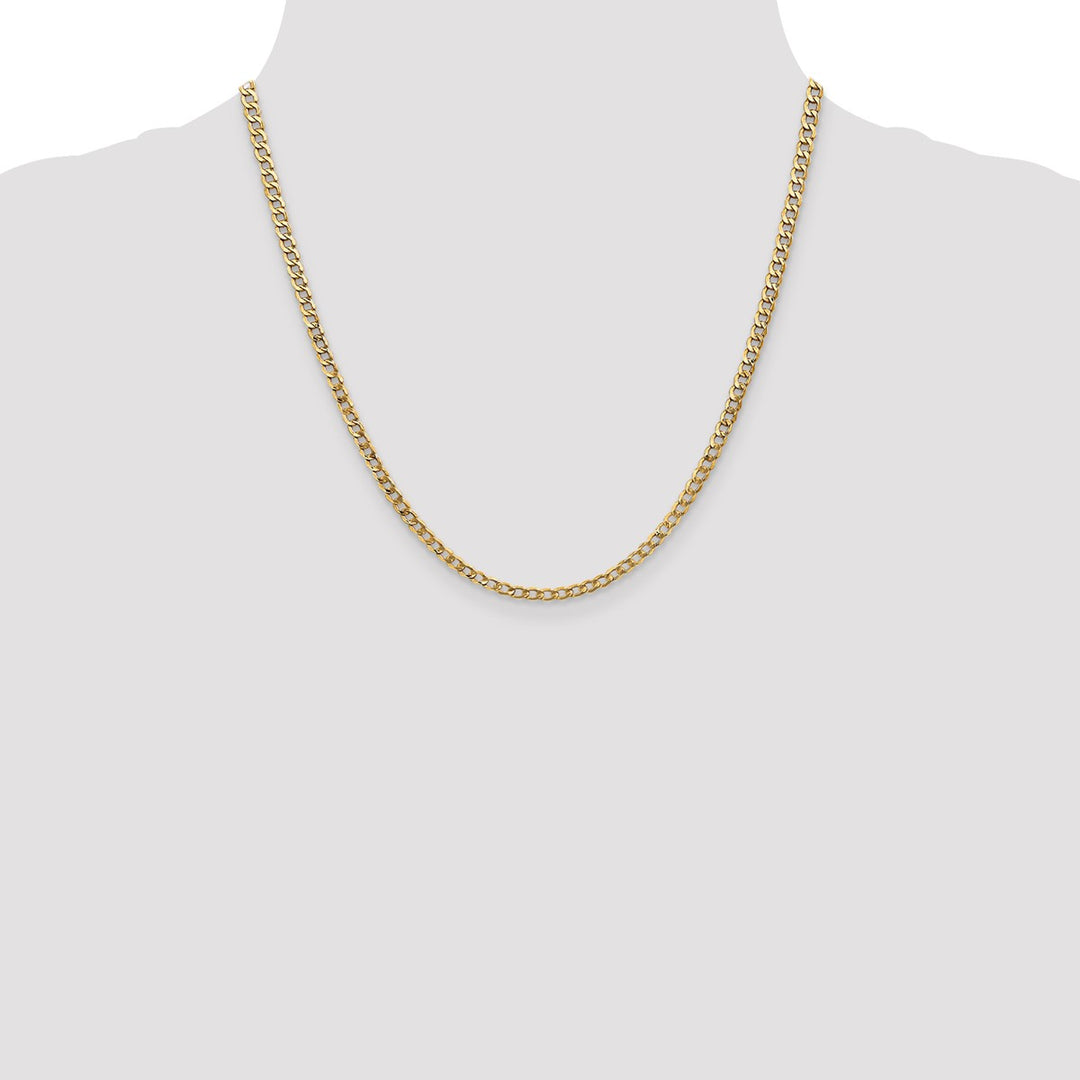 Gold 3.35mm Curb Chain, 20