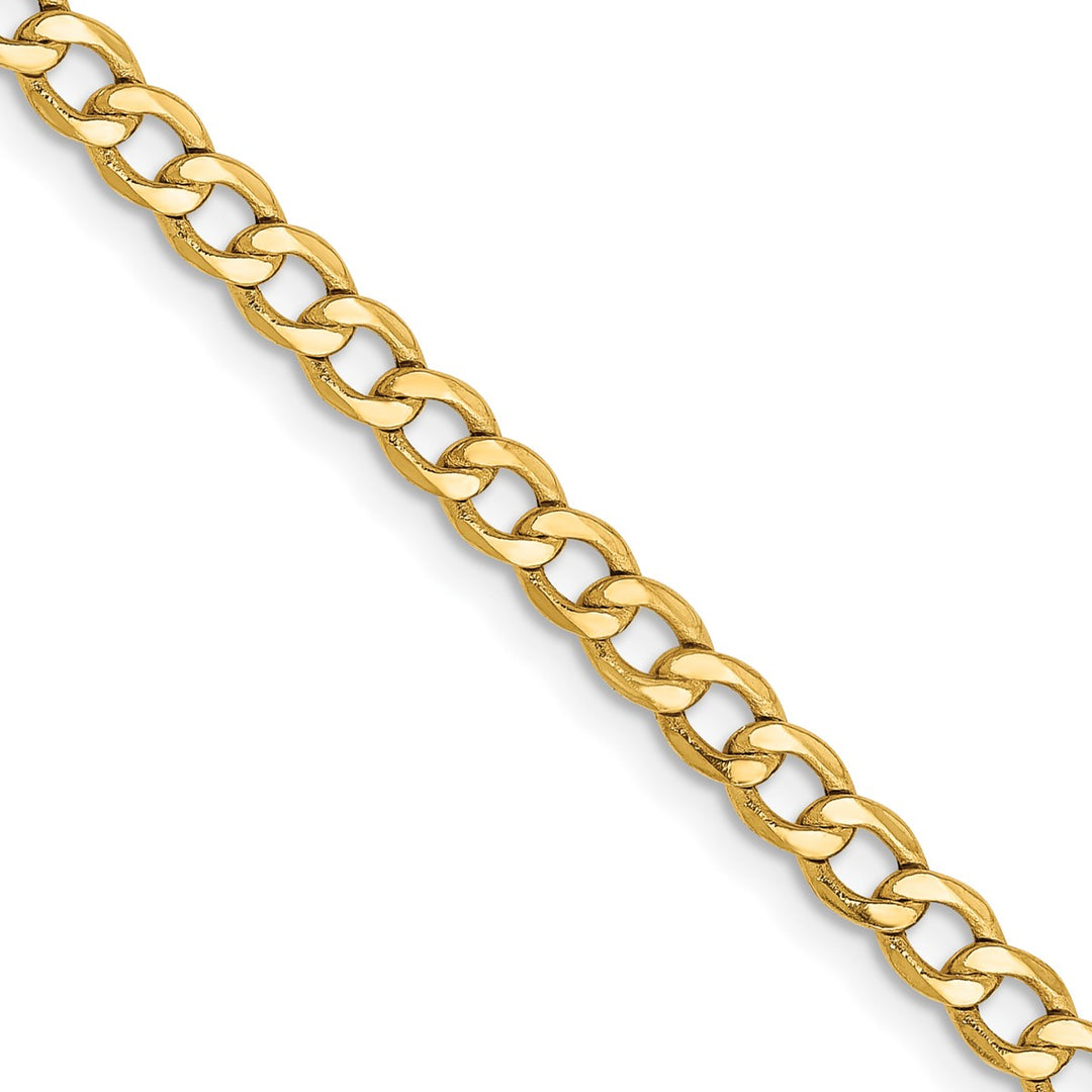 Gold 3.35mm Curb Chain, 20"
