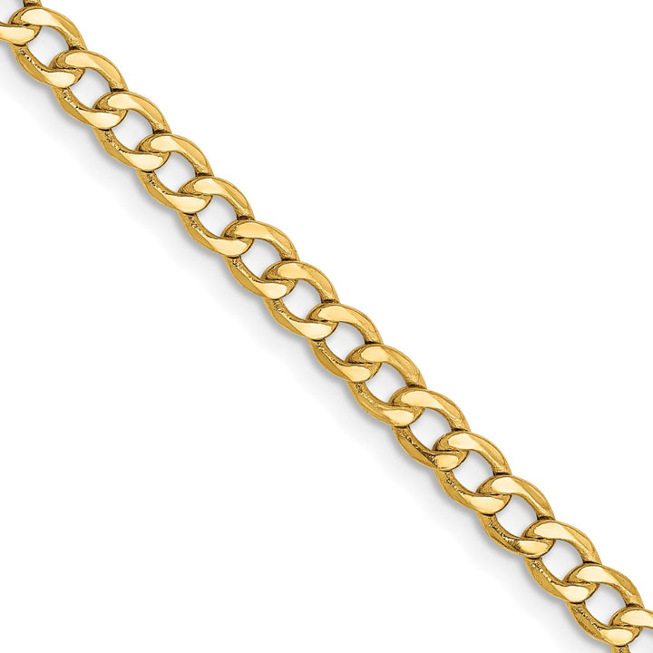 Gold 3.35mm Curb Chain, 20"