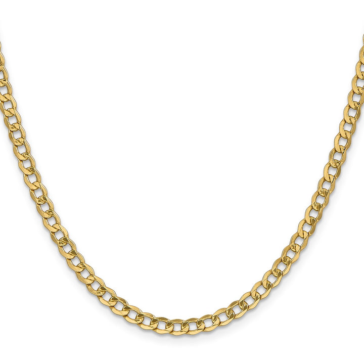 Gold 4.3mm Curb Chain, 24"