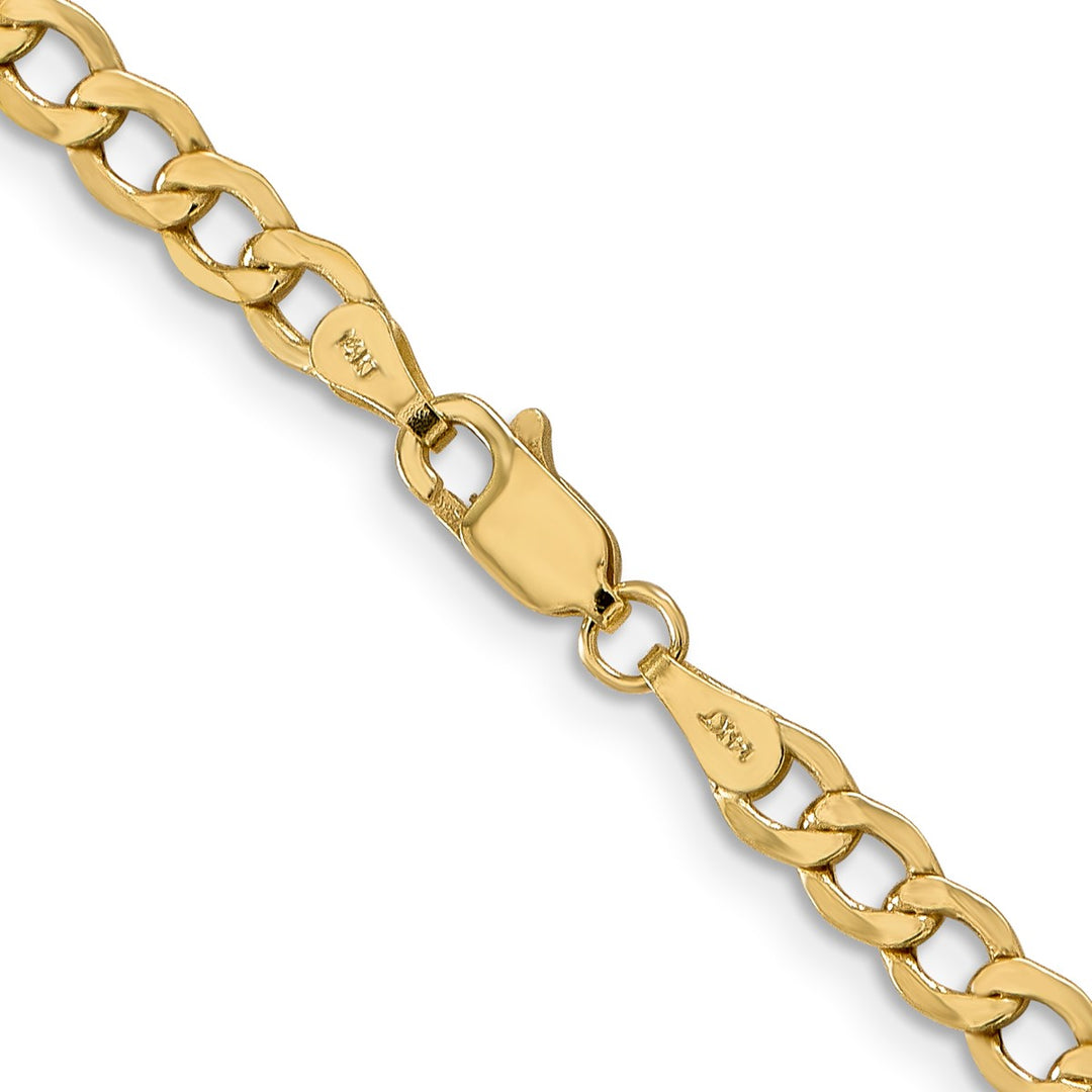 Gold 4.3mm Curb Chain, 24