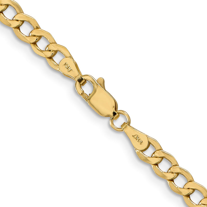 Gold 4.3mm Curb Chain, 24"