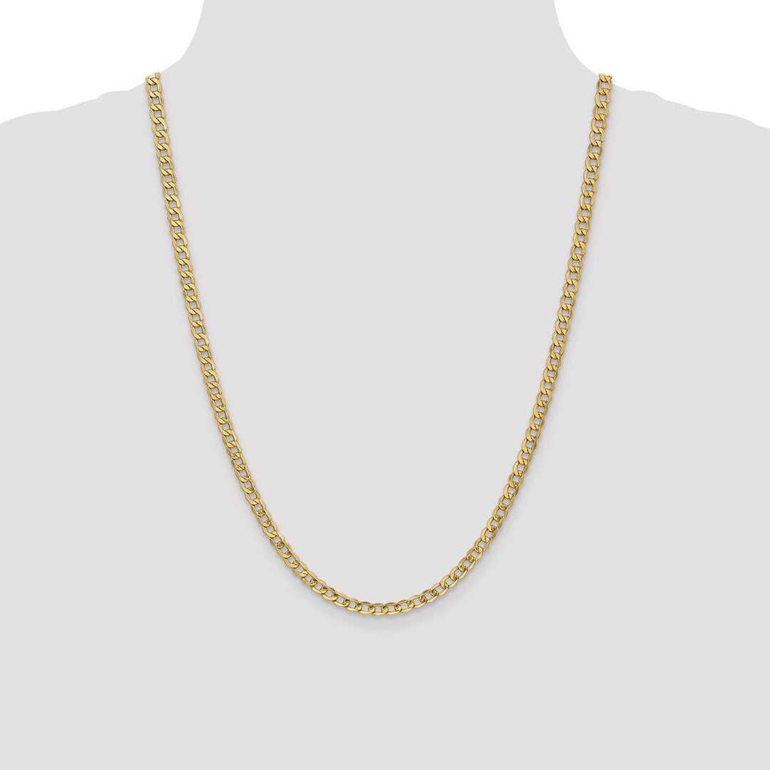 Gold 4.3mm Curb Chain, 24