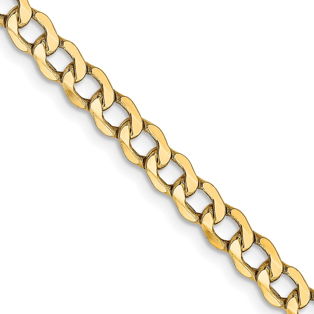 Gold 4.3mm Curb Chain, 24"