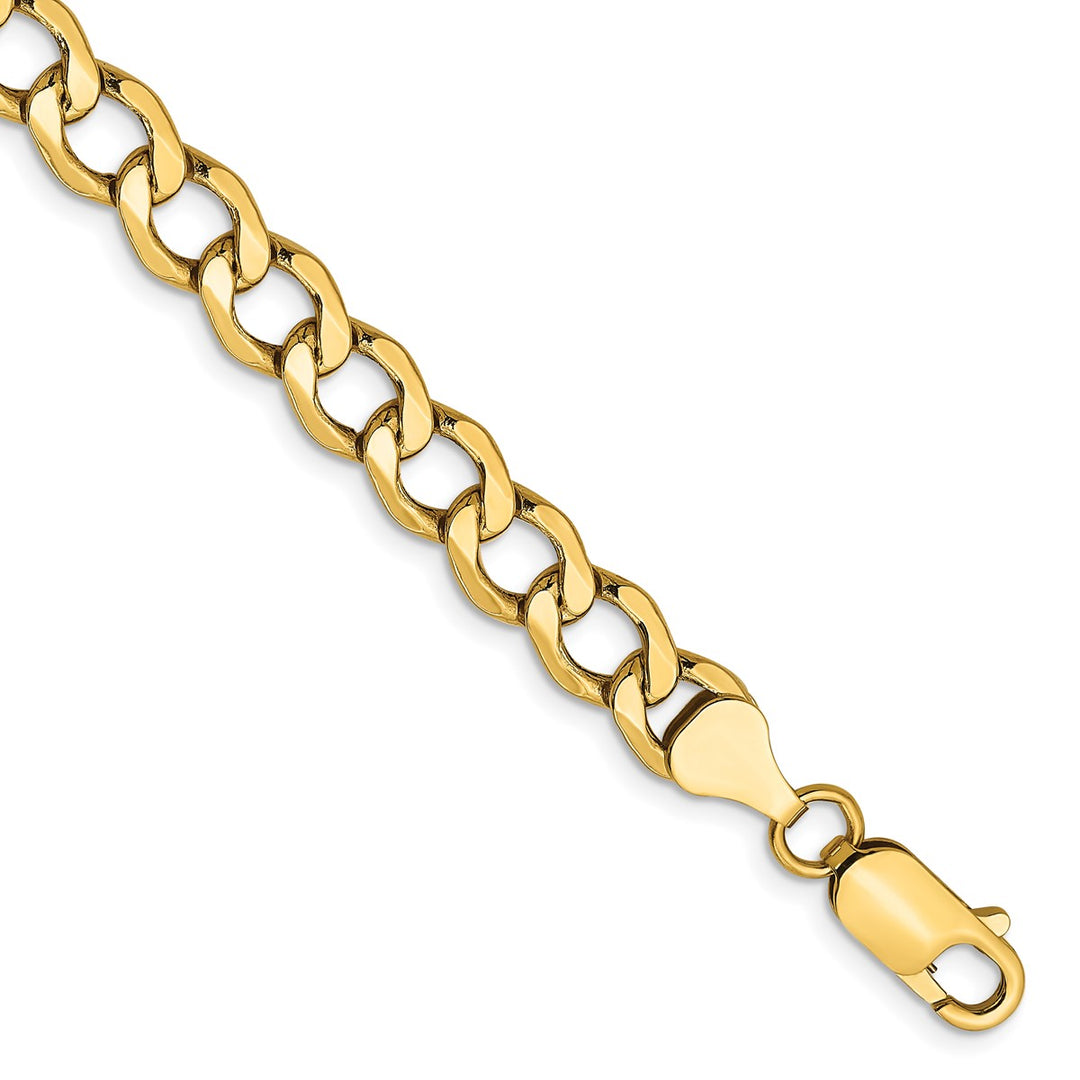 Gold 6.5mm Curb Chain, 8"