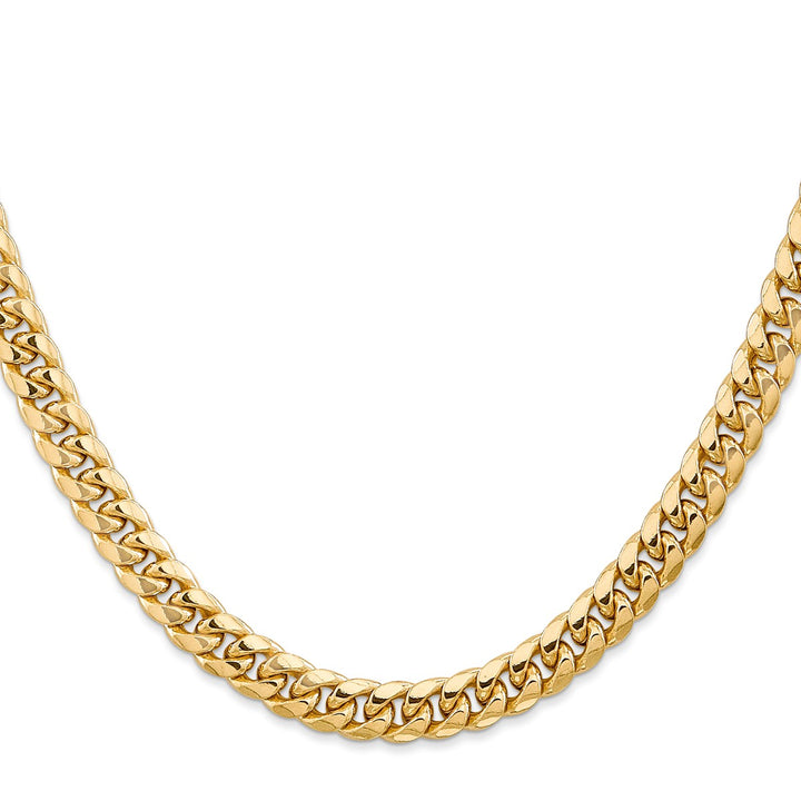 Gold 6.75mm Cuban Chain, 26"