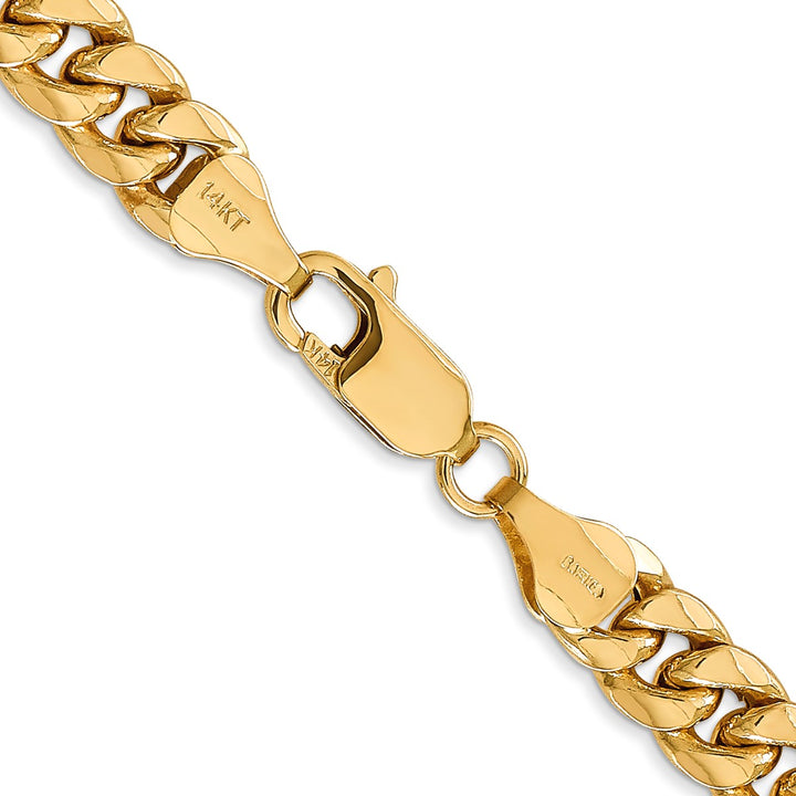 Gold 6.75mm Cuban Chain, 26"