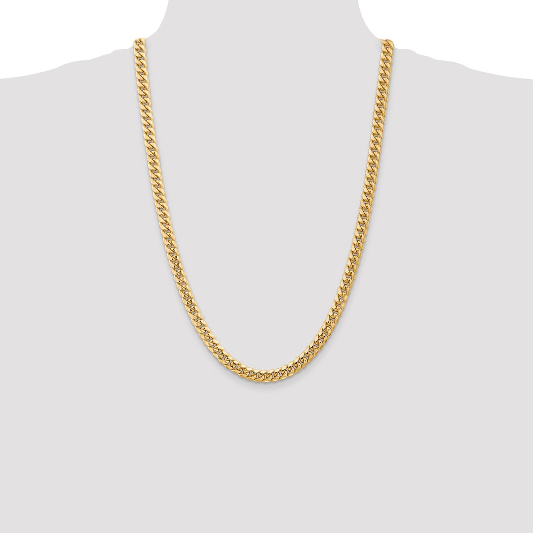 Gold 6.75mm Cuban Chain, 26
