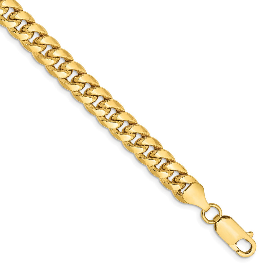 Gold 6.75mm Cuban Chain, 9"