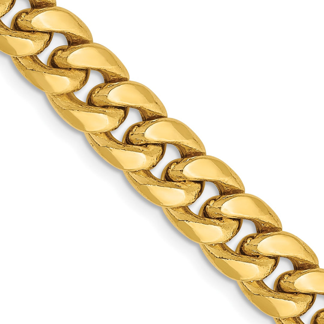 Gold 7.3mm Cuban Chain, 18"