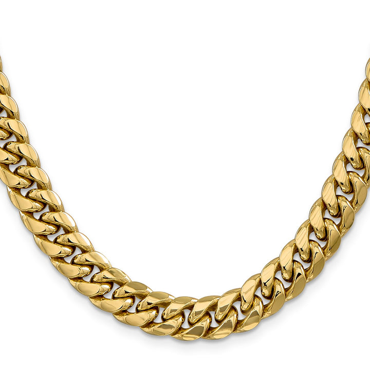 Gold 9.3mm Cuban Chain, 20"