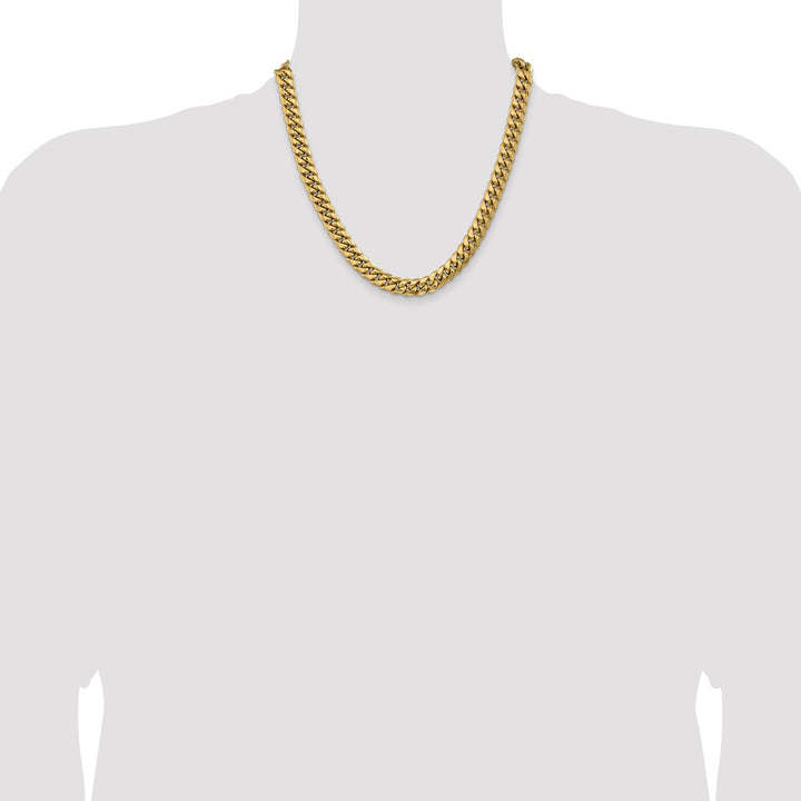 Gold 9.3mm Cuban Chain, 20"