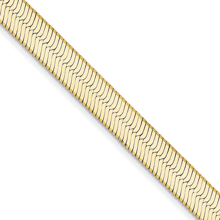 Gold 5.5mm Herringbone Chain, 22"
