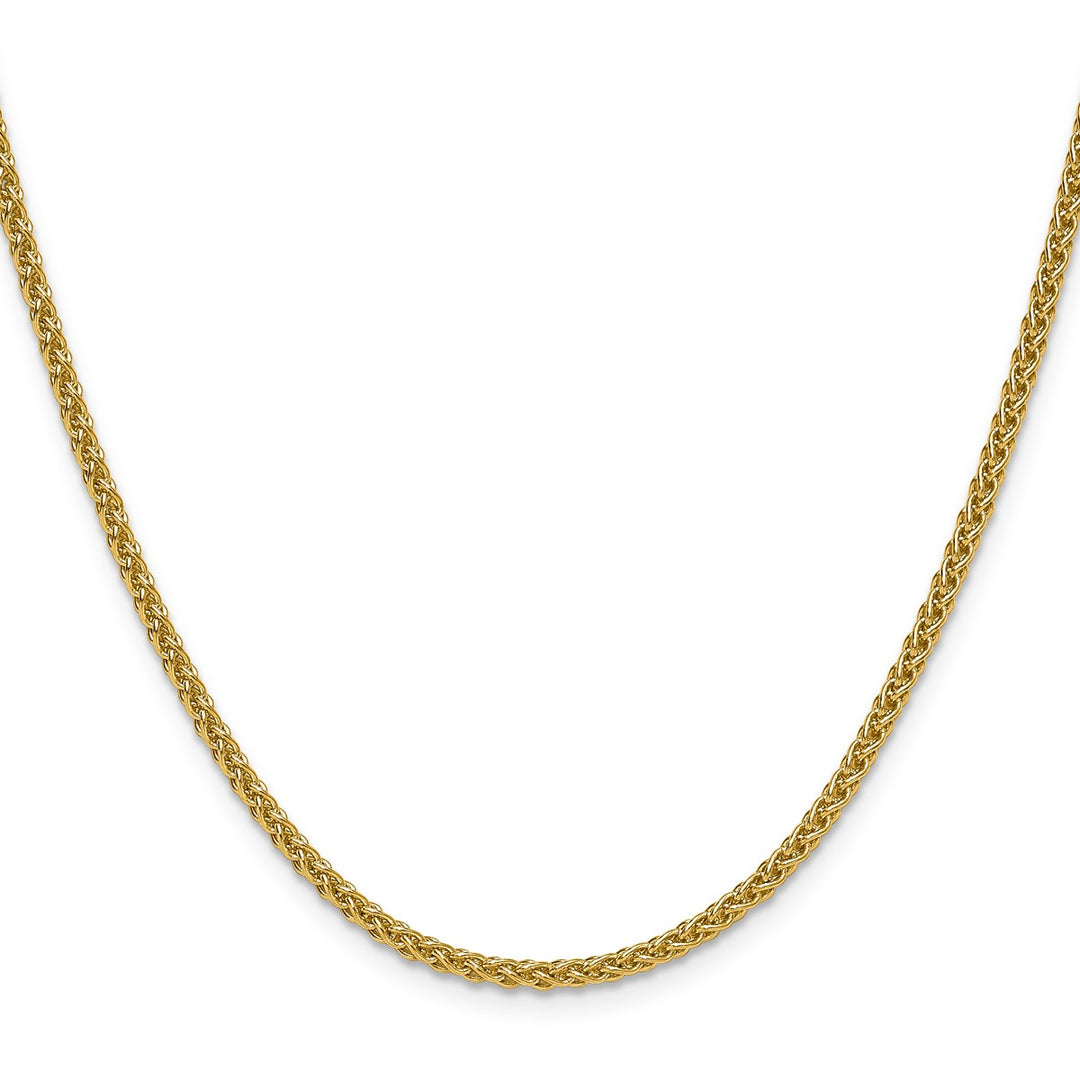 Gold 2.5mm Spiga (Wheat) Chain, 24