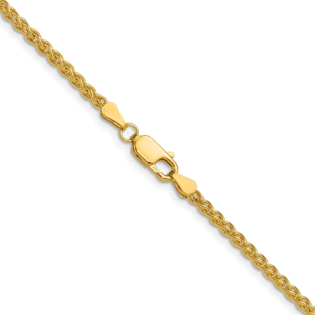 Gold 2.5mm Spiga (Wheat) Chain, 24