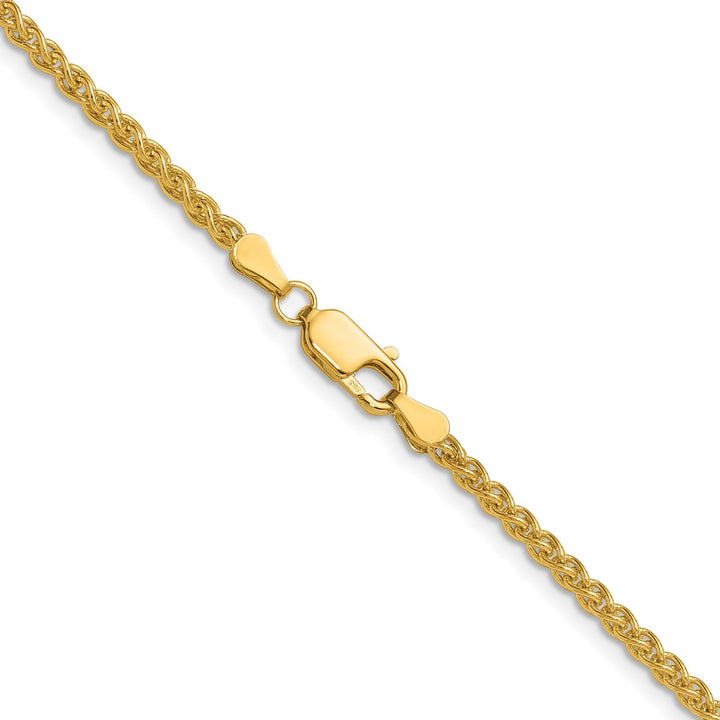 Gold 2.5mm Spiga (Wheat) Chain, 20"