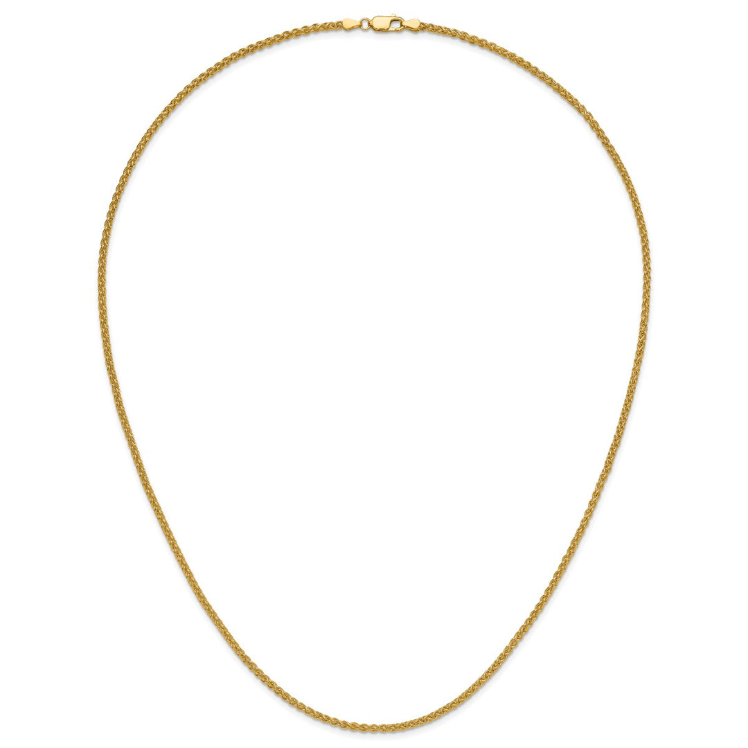Gold 2.5mm Spiga (Wheat) Chain, 24
