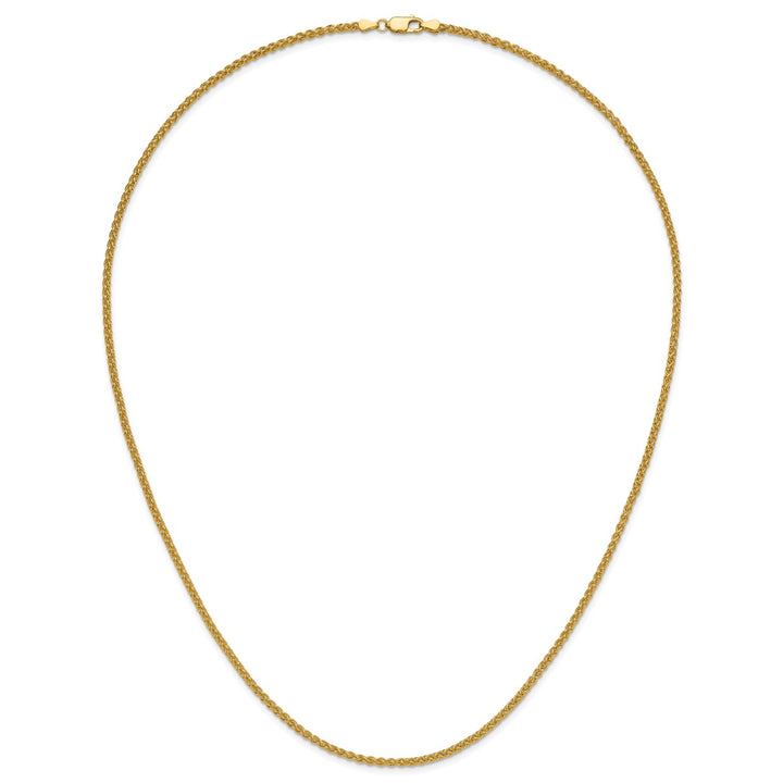 Gold 2.5mm Spiga (Wheat) Chain, 24"