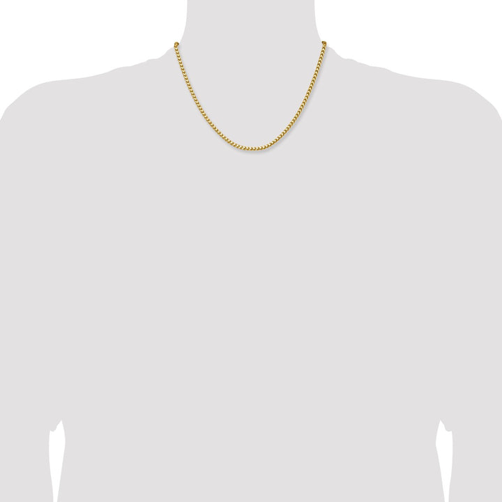 Gold 3.05mm Franco Chain, 18"