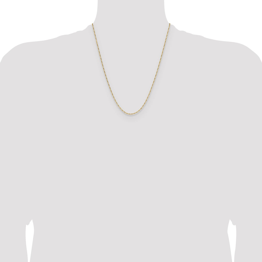 Gold 1.4mm Cable Chain, 22