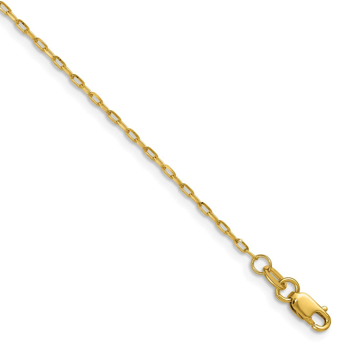 Gold 1.4mm Cable Chain, 18"