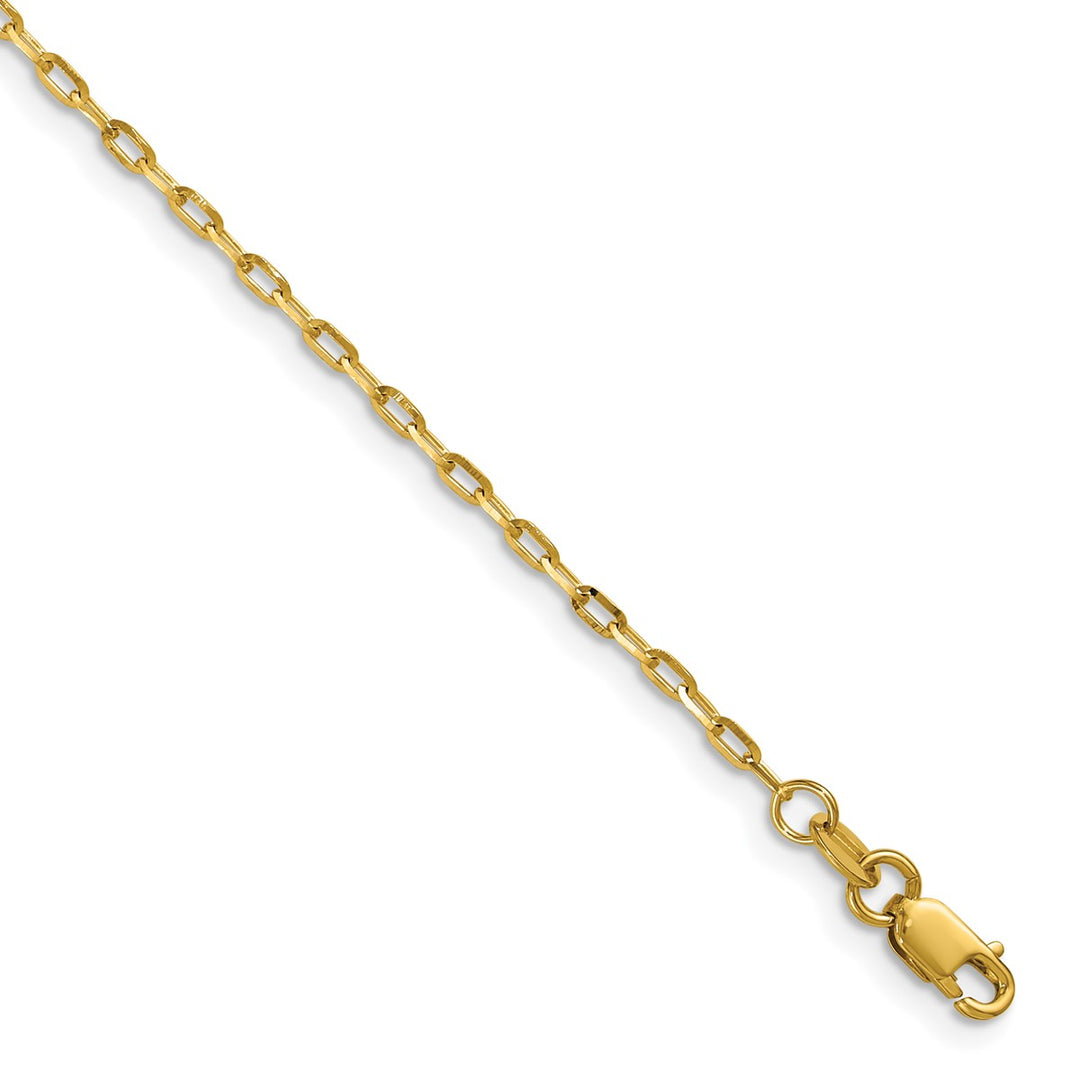 Gold 1.75mm Open Link Chain, 22"